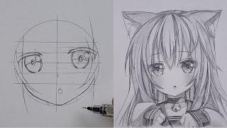 How to Draw cute Anime Girl with ease   ss_art1