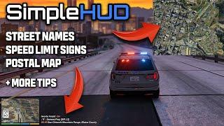 NEW Simple Hud for GTA 5 LSPDFR is Awesome