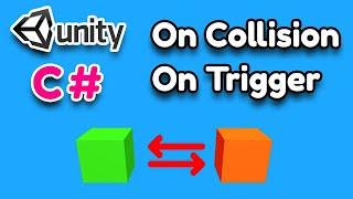 OnCollisionEnter and OnTriggerEnter  Unity 3D Tutorial Collision Detection