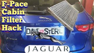 Jaguar F-Pace. Replace Cabin Pollen Filter. Quick Method