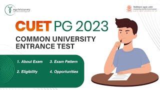 CUET PG 2023  Food Technology  Complete information  Online Form  Admission  Eligibility  Fees