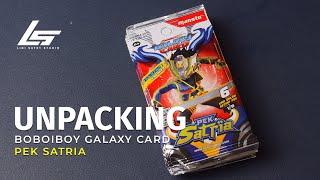 Boboiboy Galaxy Card Pek Satria NEW  Unpacking