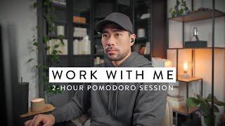 Work With Me 2 Hours with Music  Pomodoro 255 Timer For Study or Work