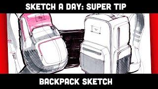 Sketch A Day by Spencer Nugent how to draw backpacks