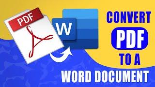 Convert PDF to Word Doc and save as a PDF