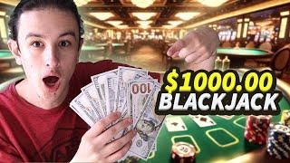 Risking $1000 on Live Blackjack In Las Vegas