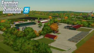 СТРОИТЕЛЬСТВО АМЕРИКАНСКОЙ ФЕРМЫ  ELMCREEK #1  Farming Simulator 22  FS22 ФС22  Timelapse