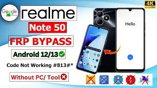 Finally Without Pc  2024  Realme Note 50RMX3834 FRP Bypass Android 13  *#813# Code Not Working