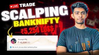 Live Option Scalping  5200 Rs Loss  Importance Of Risk Management