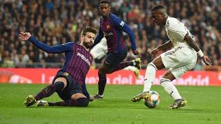 Vinicius Jr vs Pique  Two Great players against Each other