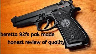 beretta 92fs pak made an honest review of its quality