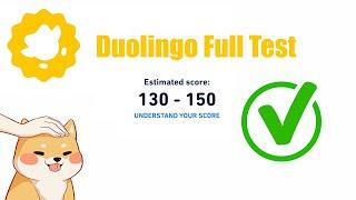 I scored 150 in Duolingo English Test Practice again in 2024  Full Test