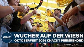 OKTOBERFEST-SCHOCK IN MÜNCHEN Maß Bier kostet erstmals über 15 Euro - Wucher auf der Wiesn