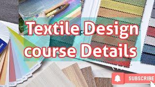 टेक्सटाइल डिजाइन क्या है  Textile Designer course details in hindi  Tetile designerQualification