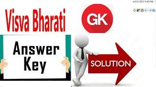 VISVA BHARTI MTS answer key 2023##Gk solution ##NTA pattern ##must watch
