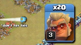 20 Druid Army in Hard Mode is INSANE Clash of Clans