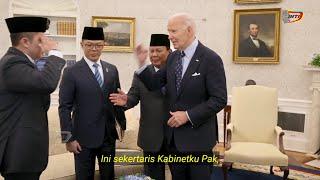 Terkejut Presiden Prabowo Dikode Presiden Biden Smp TerkekehFull Terjemah Pertemuan di Gedung Putih