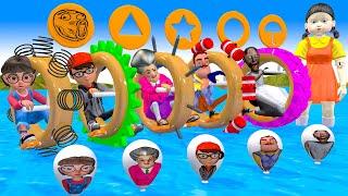 Scary Teacher 3D vs Squid Game Choose The Spinning Wheel To The Ballon  Error 5 times Challenge