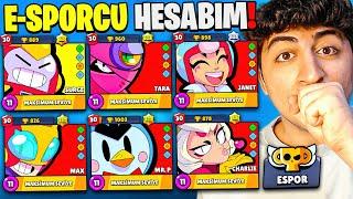 YENİ E-SPORCU HESABIM 60.000 KUPA  BRAWL Stars