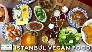 HUGE VEGAN BREAKFAST IN ISTANBUL  FOOD AND CULTURE TOUR  WHERE TO EAT BREAKFAST IN ISTANBUL