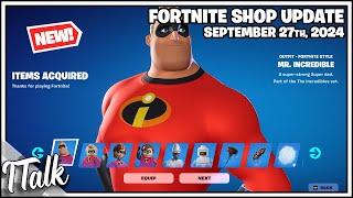 *NEW* THE INCREDIBLES ARE HERE Fortnite Item Shop September 27th 2024 Fortnite Chapter 5