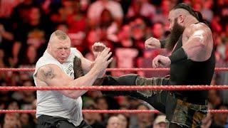 Braun Strowman attacks Brock Lesnar Raw Aug. 21 2017