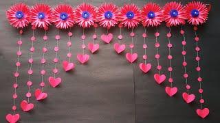 Paper flowers door HangingDoor hanging craft ideas