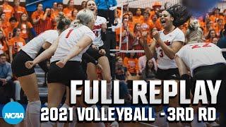 Nebraska vs. Illinois 2021 NCAA volleyball regional semifinal  FULL REPLAY