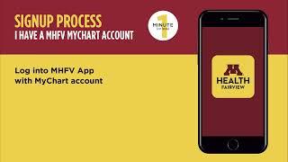 Signing up for the M Health Fairview app with your MyChart account