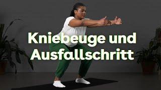 Kniebeuge & Ausfallschritt  Richtige Ausführung für Squats & Lunges  Bauch-Beine-Po Training  AOK