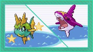 Shiny Carvanha in Pokemon Sapphire after 2442 fishing encounters DTQ #5