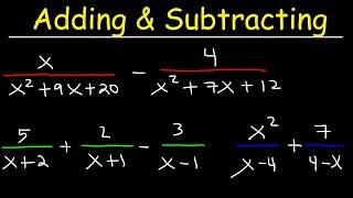 Adding and Subtracting Rational Expressions With Unlike Denominators