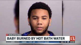 Child burned by hot bath water