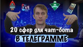 20 сфер для чат-бота в Телеграмме