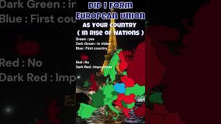 Did I form European Union as your country in Roblox Rise of Nations ?