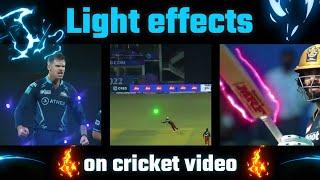 cricket video me light effects kaise lagaye how to edit glowing light effect in cricket video