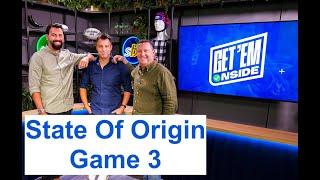 GET EM ONSIDE  NRL State Of Origin  Game 3  Tips and Predictions