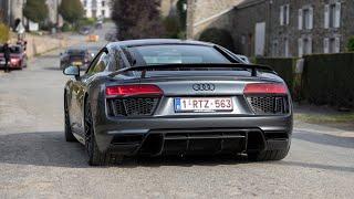 Audi R8 V10 Plus with Capristo Exhaust - LOUD Accelerations & Downshifts 