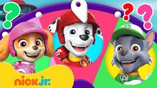 PAW Patrol Rescue Wheels Spin the Wheel w Marshall Rocky & Skye  Games For Kids  Nick Jr.