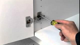 Full Overlay Frameless Cabinet Door Hinge Adjustment Guide by Dura Supreme Cabinetry