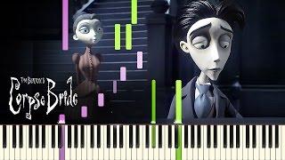PIANO TUTORIAL Victors Piano Solo - Tim Burtons Corpse Bride Piano Cover Synthesia Movie