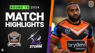 NRL 2024  Wests Tigers v Storm  Match Highlights