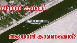 Suez Canal Block Explained Malayalam