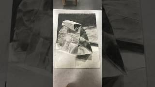 Paper Bag Still Life Charcoal Drawing