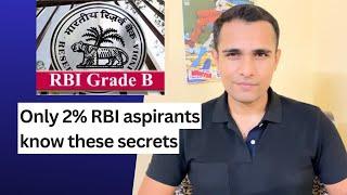 HARSH REALITY of RBI Grade B exam  Guidance by Topper  RBI Grade B 2024