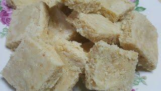 Fresh Coconut Burfi in 15 min - Instant Coconut Burfi - Khopra Mithai Recipe - Coconut Sweet