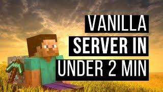 How to make a minecraft vanilla server in under 2 minutes EASY LATEST