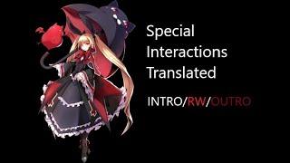 BlazBlue Centralfiction Rachel Alucards Special Interactions TranslatedINTROROUND WINOUTRO