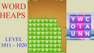 Word Heaps Level 1011 - 1020  All Answers  Walkthrough