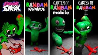 Garten of Banban 3 ALL Banban vs Jumbo Josh ORIGINAL vs FNF vs MOBILE vs FANMADE  Banban vs FNF